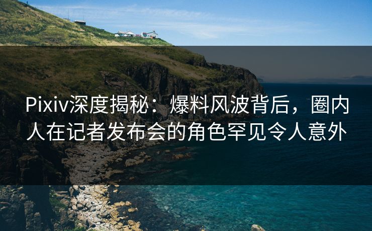 Pixiv深度揭秘：爆料风波背后，圈内人在记者发布会的角色罕见令人意外